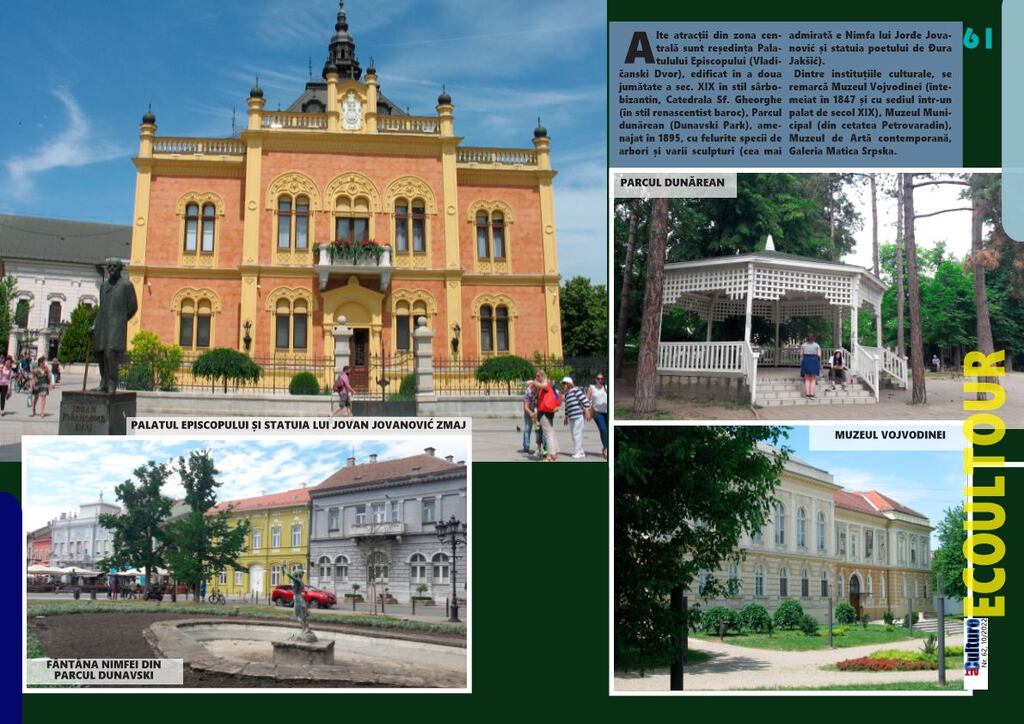 ALTCULTURE MAGAZINE ||| 62 ||| 10/2022 ||| MARI ORAȘE MICI DIN EUROPA: Novi Sad