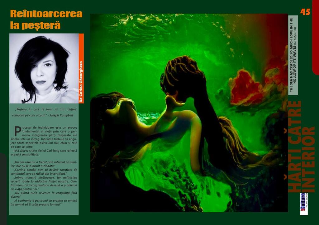 Reîntoarcerea la peșteră - ALTCULTURE MAGAZINE●66●2/2023
De Corina Gheorgheza