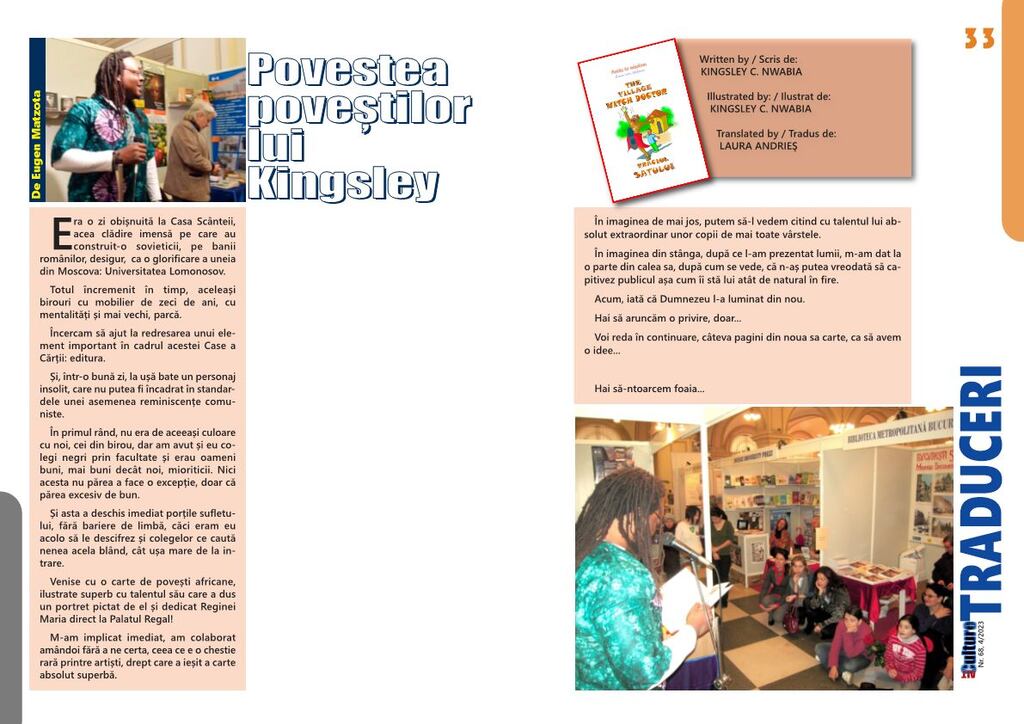 Povestea poveștilor lui Kingsley - ALTCULTURE MAGAZINE●68●4/2023
De Eugen Matzota